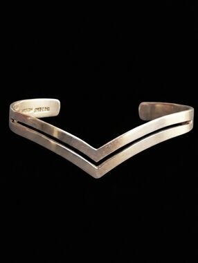 Sterling Silver Cheveron Bracelet